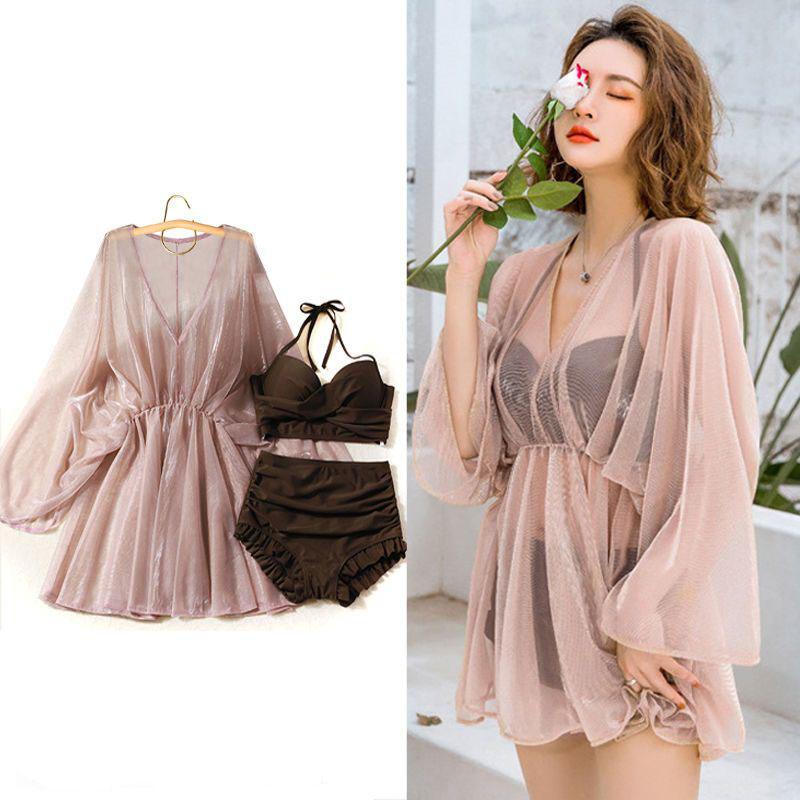 Swimwear Swimming Costume Three Piece Bikini Split Sexy Swimming Costume Beach Wear Summer