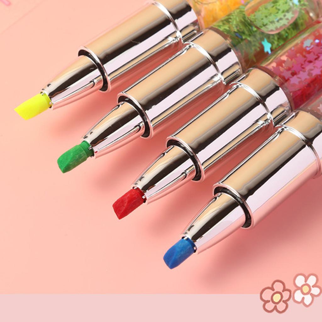 5 Pcs Highlighters Set Highlighter Markers Lipstick Shape Highlighter Pen Bible Marker Pen for Learning and Working