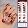 European & American Ballet-Coffin Fake Nails with Manicure Nail Art Stickers