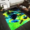 Colorful Soccer Player Printed Carpet for Kids' Room Decorative Mat Suitable for use as an anti-slip for living room bedroom sofas