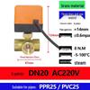 Electric Copper Ball Valve, Two/Three-Way Control, for 220V, 12V, 24V Systems - Ideal for AC, Fan Coil, Solar Applications, 4-Point Connection