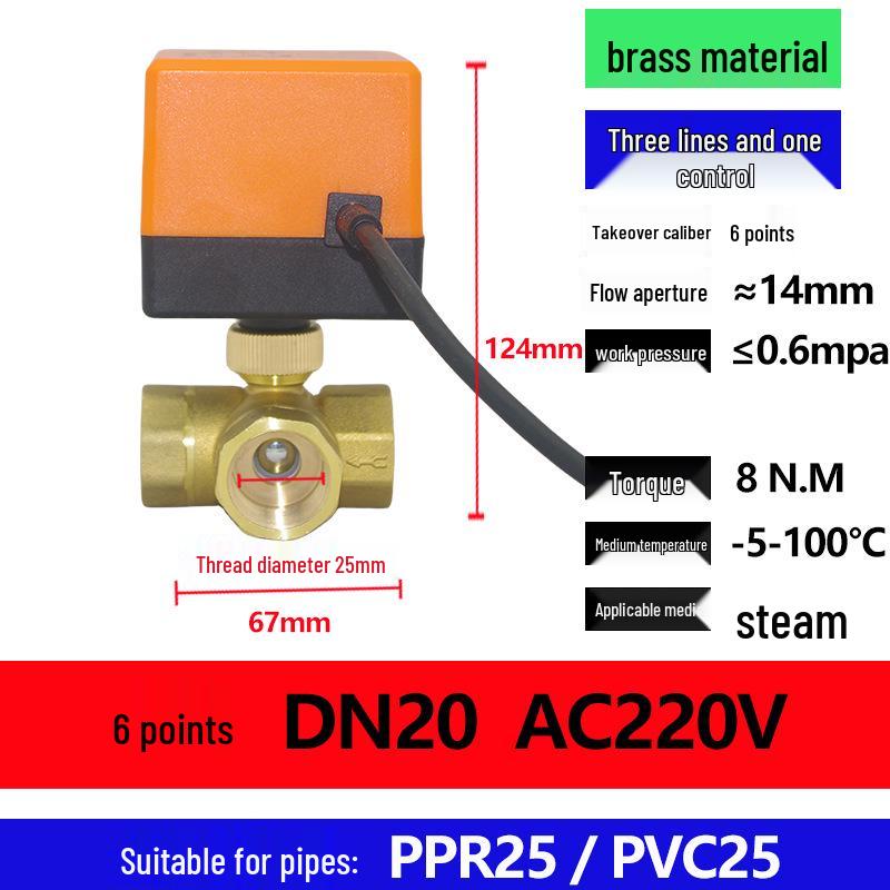 Valve Electric Copper Twothreeway Ball Control