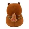 Fluffy Capybara Plush Toy Gourd Backpack Capybara Stuffed Doll Capybara Cotton Doll  Room Decor