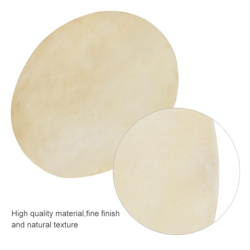 2pcs Drum Head Sheepskin Consistent Clear Sound For African Bongo Drum (11.4in)