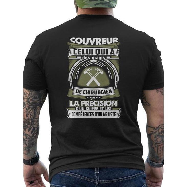 Men'S Roofing Contractor T-Shirt - Professional Roofing Graphic Tee with Couvreur de Chirurgie Text - Breathable Shirt for Roofers, Construction