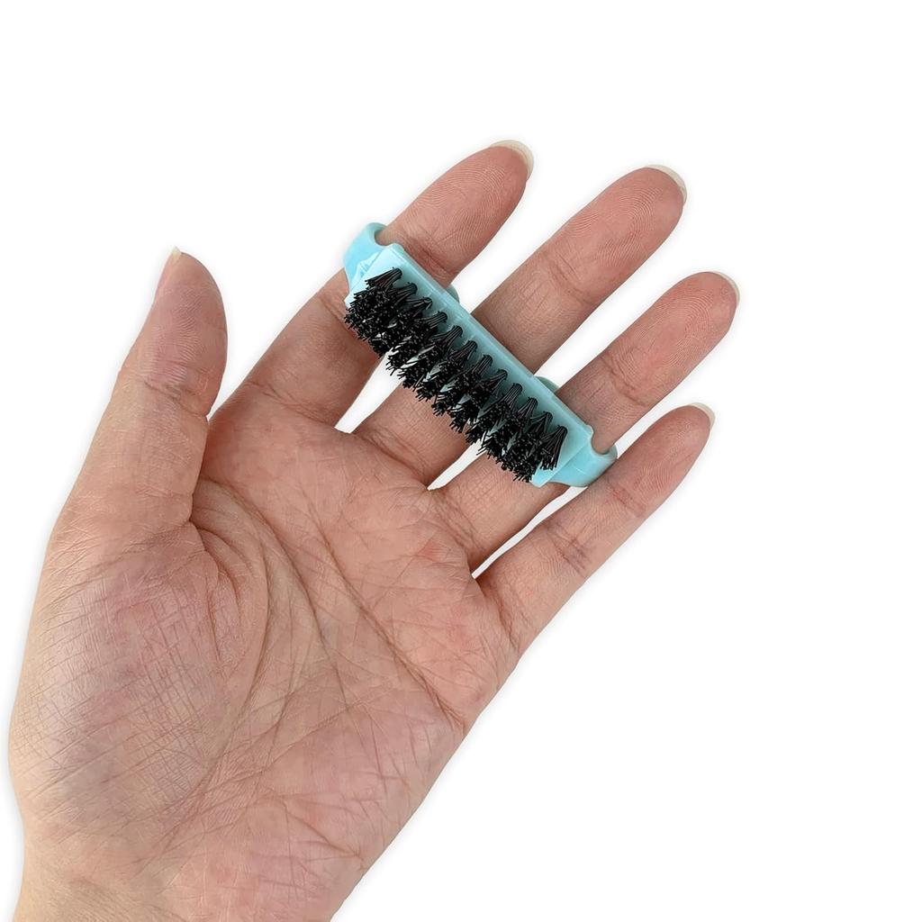 24 Pack Travel Size Nail Brushes, Colorful Handle Grip Nail Brushes, Mini Hand Scrub Cleaning Brush or Nails and Toes, Women Men