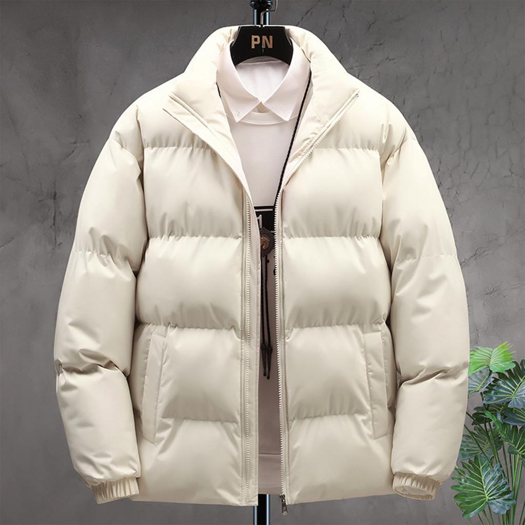 Winter New Thick Solid Collar Loose Bread Jacket Casual Cotton Coat