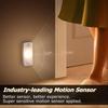 4pcs LED Motion Sensor Lights Rechargeable Cabinet Wireless Energy Saving for Closet Drawer Shelf Under Cabinet Light