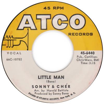Disque 7 pouces SONNY & CHER - Little Man 456440 ATCO 1966 US Rock Occasion