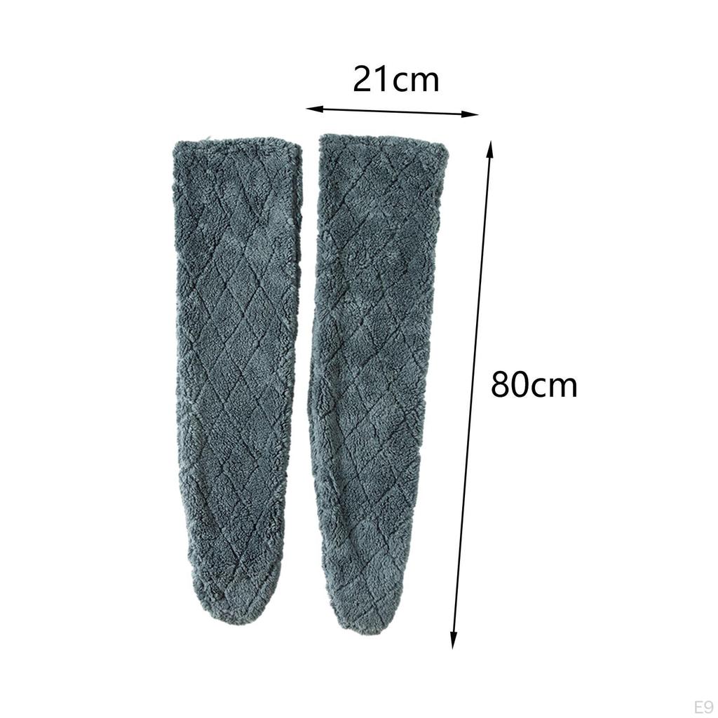 Overknee-hohe Fuzzy-Socken, Slipper-Stiefel-Fleece, warme Damen-Oberschenkel-Beinlinge