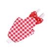 Bird Diaper Adjustable Red Grid Pattern Parrots Pilot Suit for Macaw Budgies ParakeetXS Red Grid