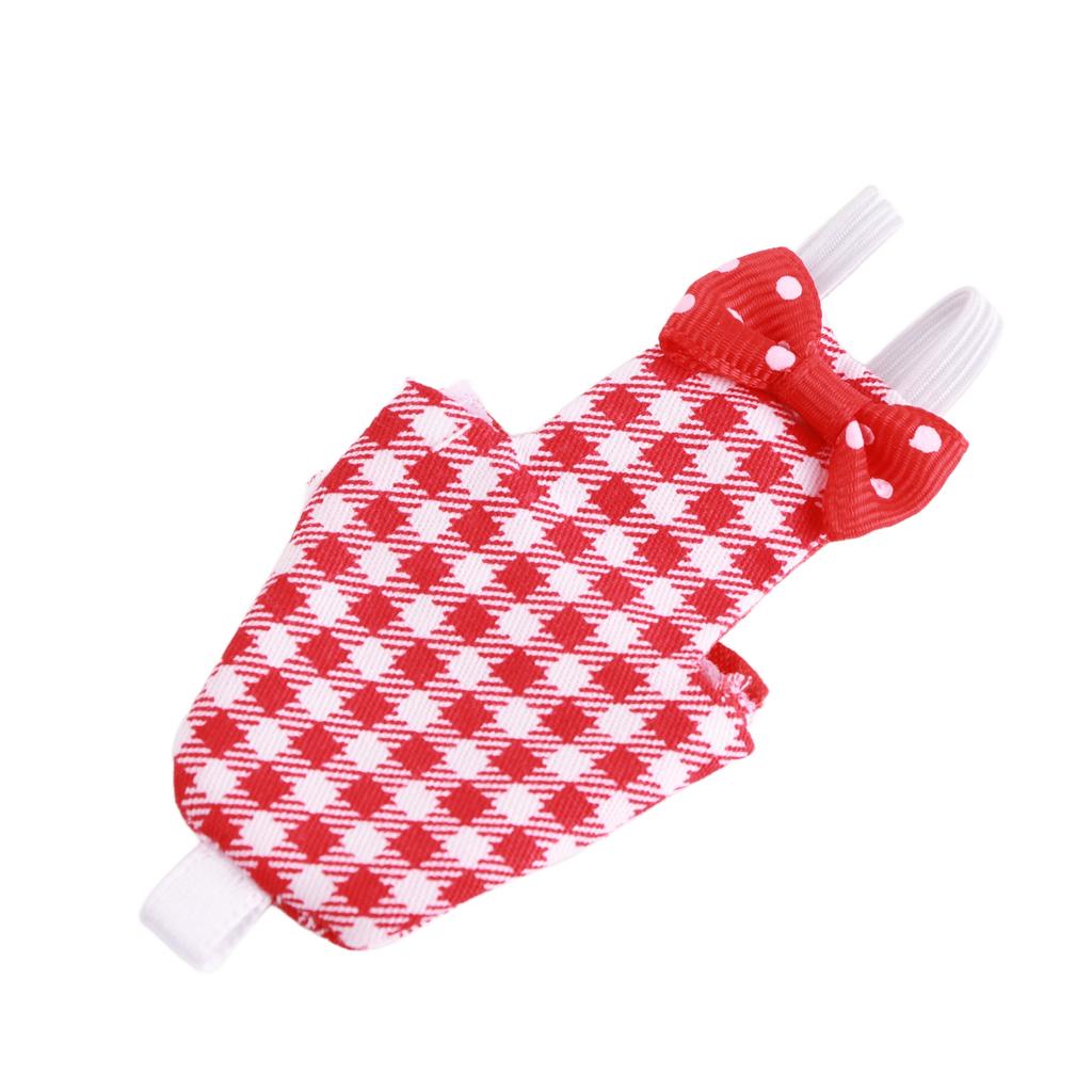 Bird Diaper Adjustable Red Grid Pattern Parrots Pilot Suit for Macaw Budgies ParakeetXS Red Grid