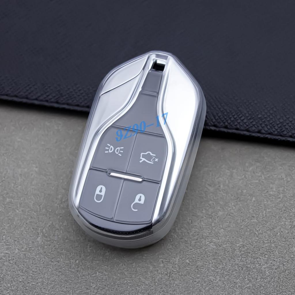 Clear Fully Transparent Tpu Car Smart Key Cover Case For Maserati Ghibli Levante Quattroporte 2014- Accessories