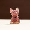 French Bulldog Crystal Gravel Colourful Loveliness Dog Figurine Crafts Souvenir Home Decor Stone Gift