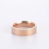 Stainless Steel Couple Rings for Men Women Simple Gold Black Anniversary Ring Wedding Jewelry for Lover