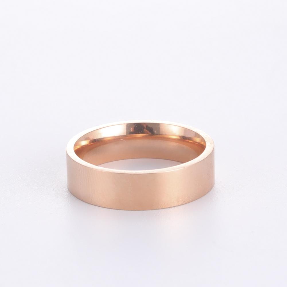 Stainless Steel Couple Rings for Men Women Simple Gold Black Anniversary Ring Wedding Jewelry for Lover