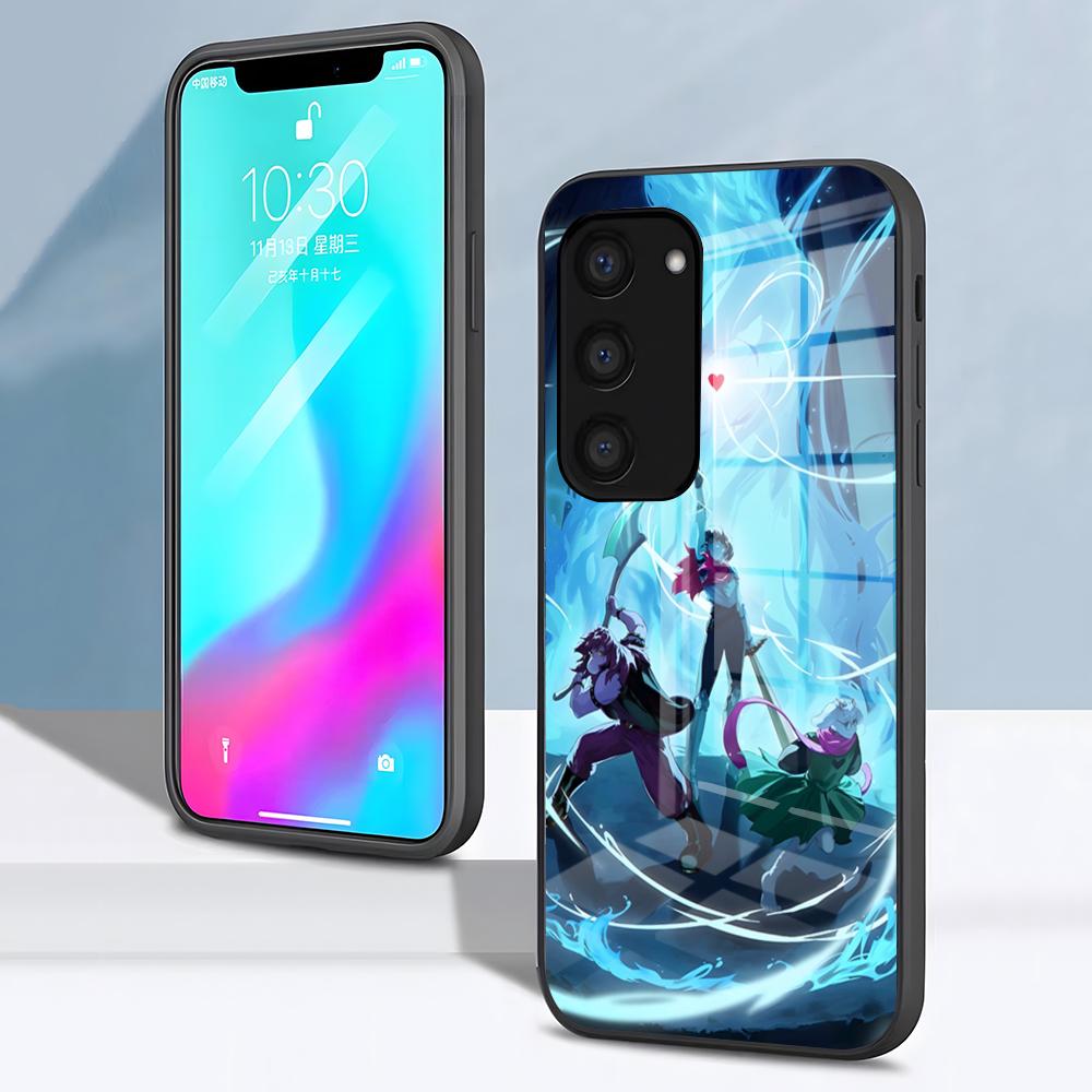 Game D-D-Deltarune Phone Case For Samsung S26 S25 S24 FE S23 S22 S21 Plus S20 Ultra Note20Ultra Black Glass Cover