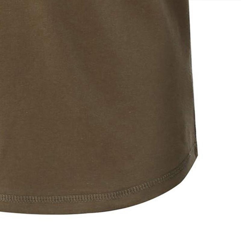 Short Sleeve T-Shirt Men'S, Large Size Custom Casual Loose Henry T-Shirt