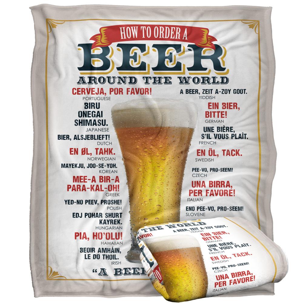 Retrorocket Studio Beer Around The World Silky Supersoft Blanket