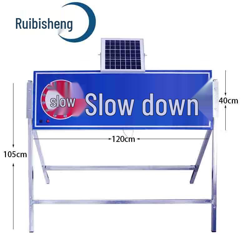 Solar Traffic Slow Down Arrow Sign