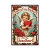 Retro Metal Tin Sign Farmhouse Wall Art Living Room Balcony Decor