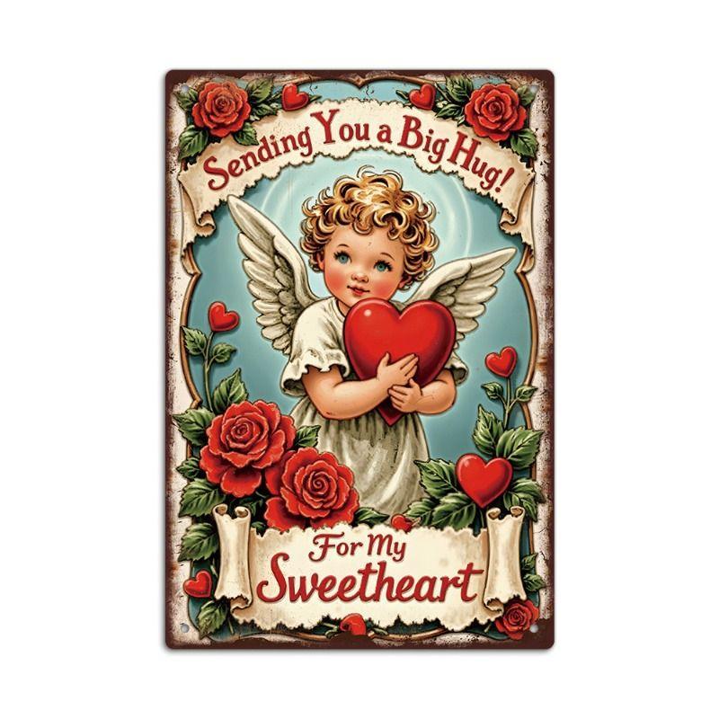 Retro Metal Tin Sign Farmhouse Wall Art Living Room Balcony Decor