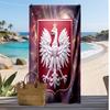 Asciugamano da Spiaggia con Stampa Calcio Polonia Asciugatura Rapida Super Assorbente Morbido Asciugamano da Bagno per Nuoto Spiaggia Viaggio Souvenir Regalo