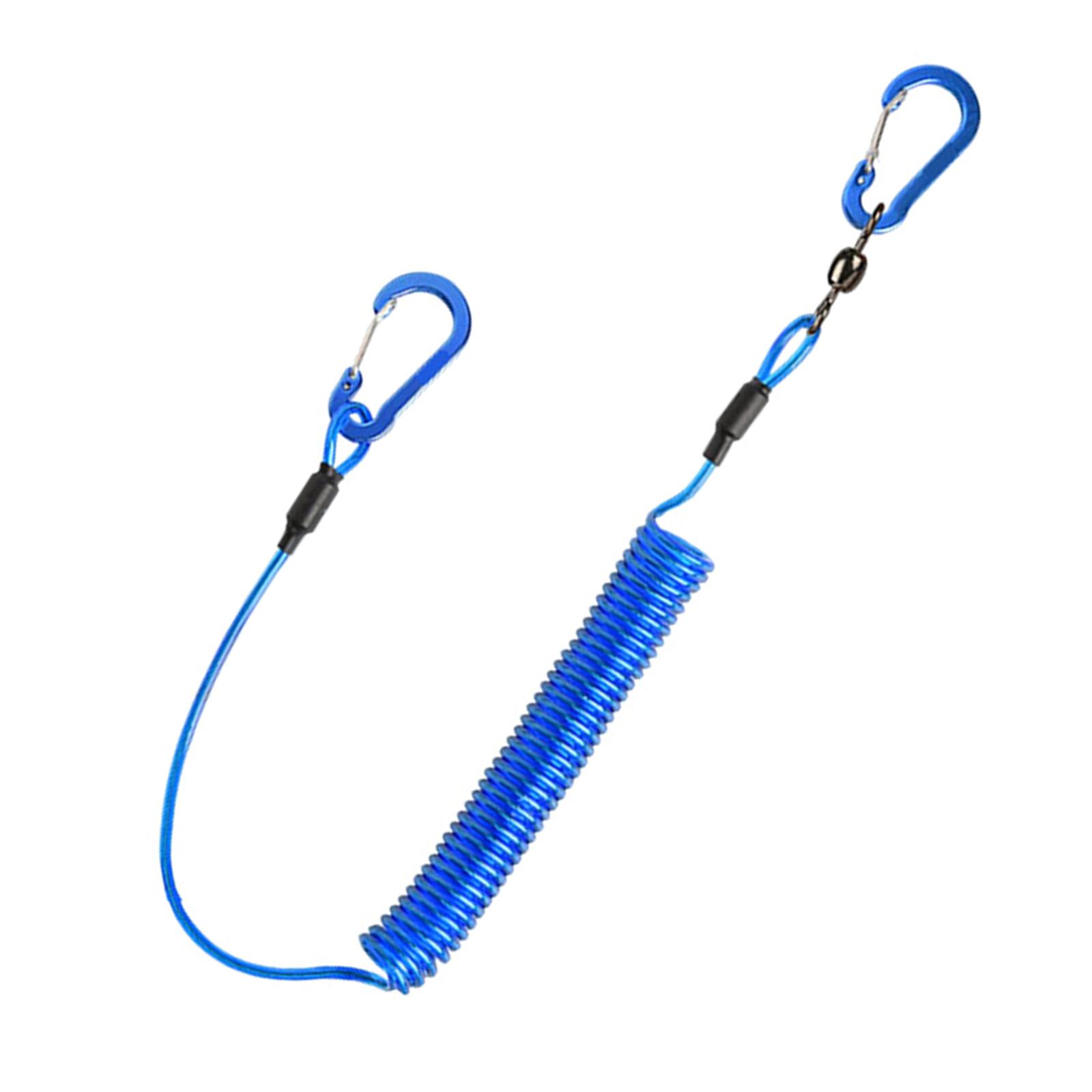 

Рыболовный шнур, поводок для весла каяка, спиральный шнур, ремни для рыболовных удочек, рыболовные инструменты/удочки/весла, рыболовные снасти синий