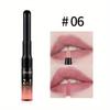 Rossetto a tazza antiaderente Rossetto colorato facile da applicare Lucidalabbra a doppia estremità Matita per labbra Smalto per labbra due in uno