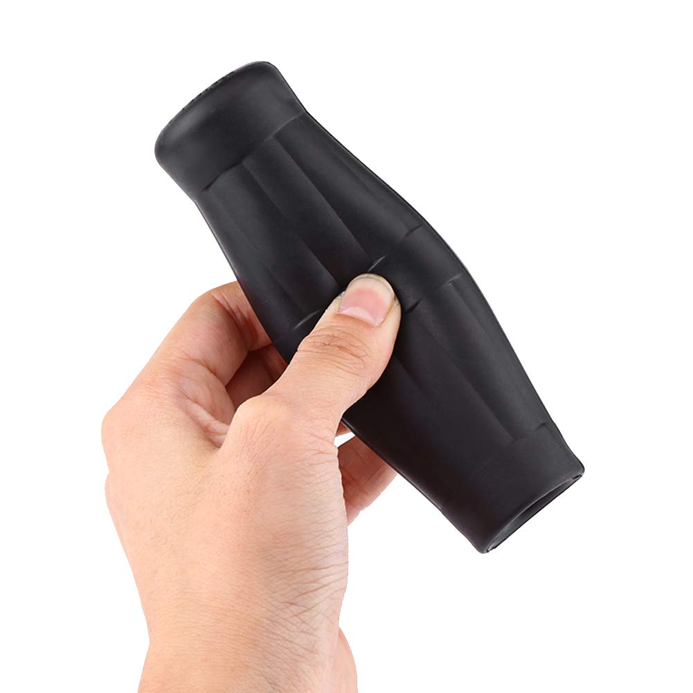 1"-7/8" Motorcycle Handlebar Grips Handlebars Non-Slip Rubber Vintage Cola Bottle Design 1 Pair (Left