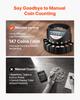 VEVOR Coin Counter Machine, 8 Denominations, Accurate Coin Sorter Machine, Sorts Up to 147 Coins Per Minute, Change Counter Sorter with LED Display