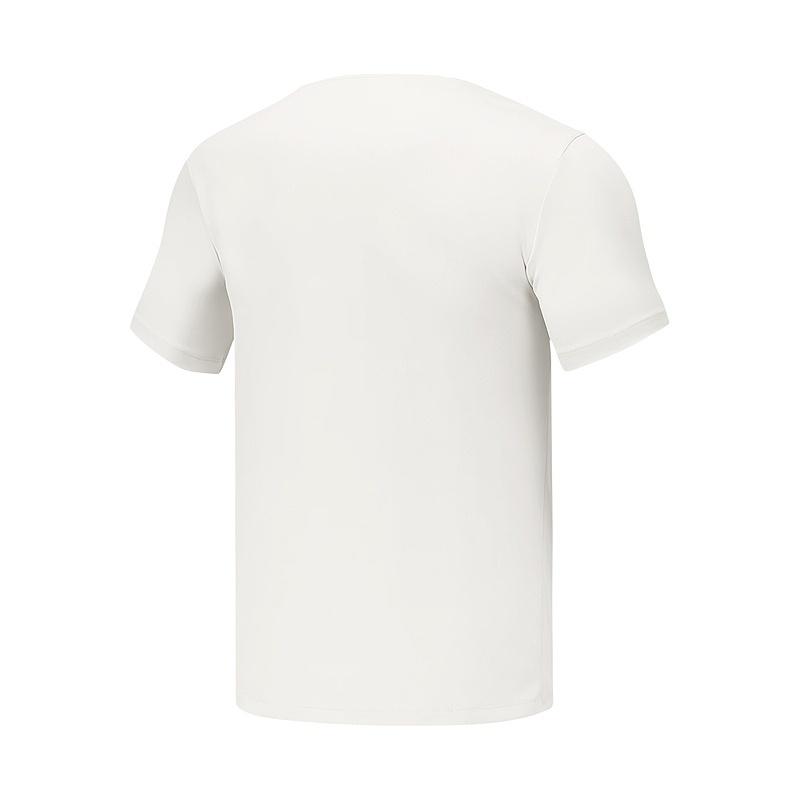 Skechers Knitted Comfortable Commuting Minimalist High-End Solid Color T-Shirt Men Tops P225M293-0074