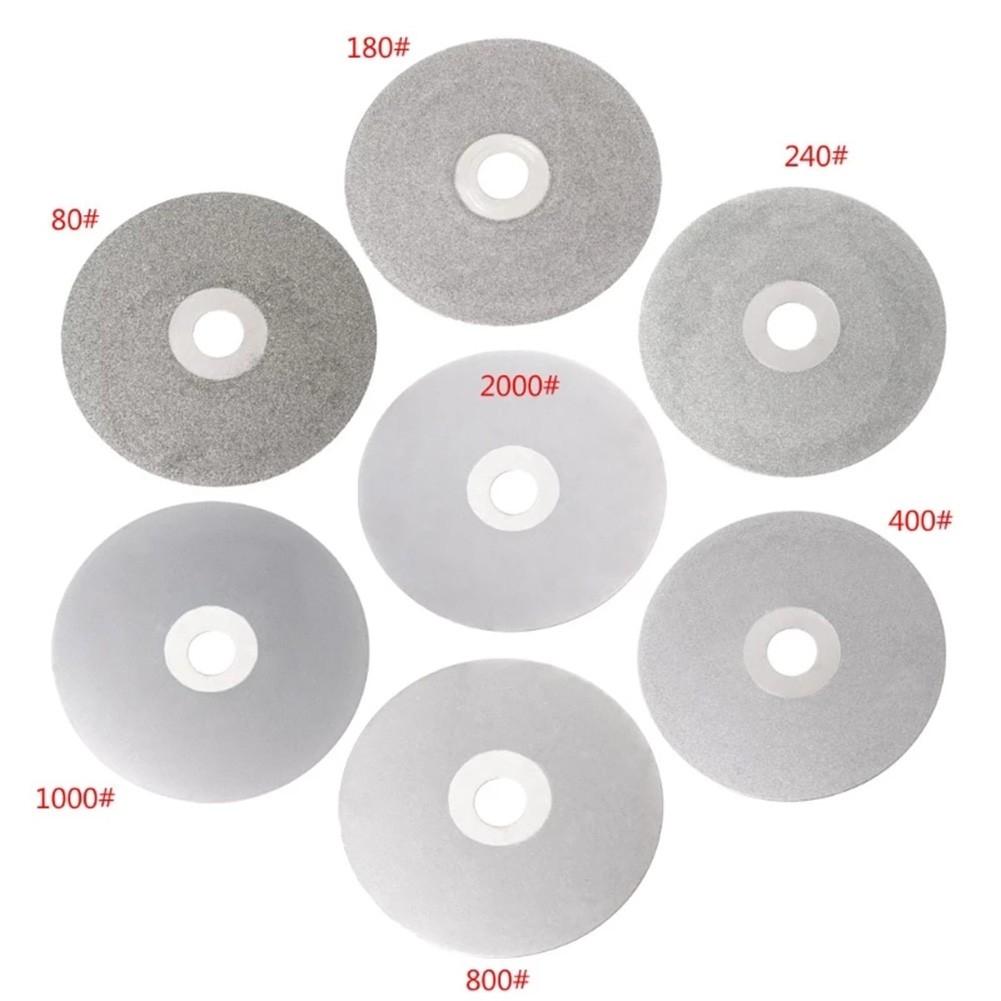 Diamond Coated Flat Lap Disc for Crystal Agate Jewel Polishing 4 80 2000# Grit