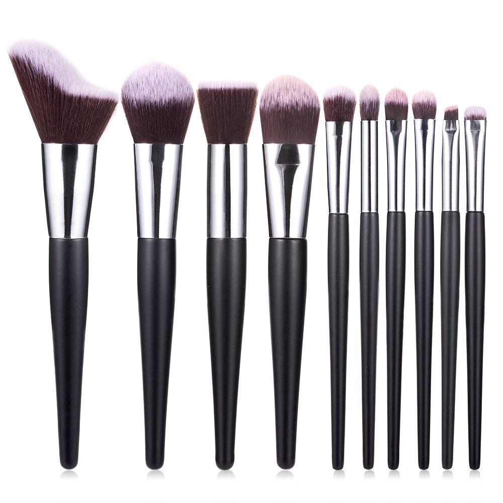 New 10 Wave Makeup Brushes Loose Powder Blush Eyeshadow Brushes Multifunctional Makeup Beauty Tools