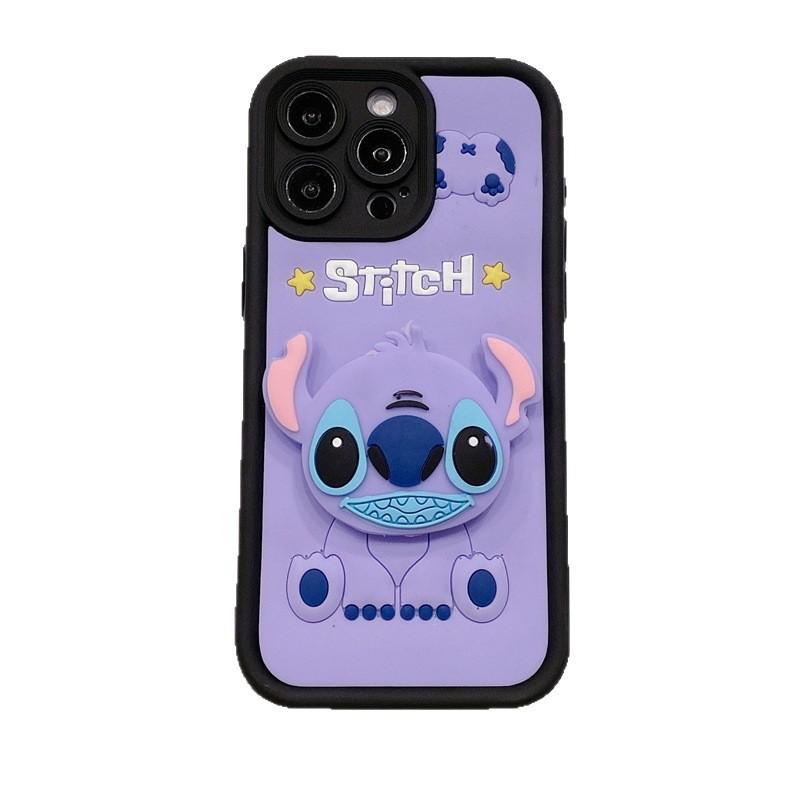Applicable To Samsung A57 A37 Cartoon Mobile Phone Case A17 Cute Stitch A37 Sticker S25 Lens Protection