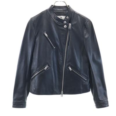 Coach Kožená motorkářská bunda S černá F86528 UPTOWN RACER JACKET Dámská Použitá