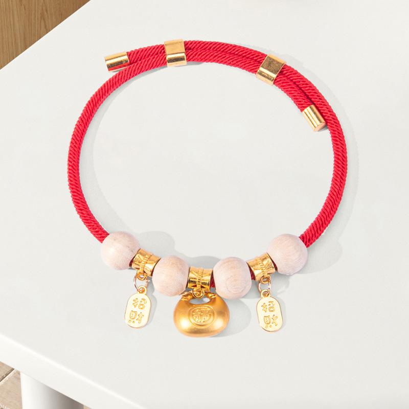 

Design Classic Adjustable Red String Cats Collar Pet Collars Safety Locks Cat Collars Dog Necklaces Accessories S