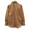 Durban 70s 80s vintage Check Pattern Long sleeve shirt M Brown Men's Used