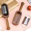 With Storage Box Stainless Steel Grater Solid Wood Vegetable Slicer Practical Cheese Grater  Baking