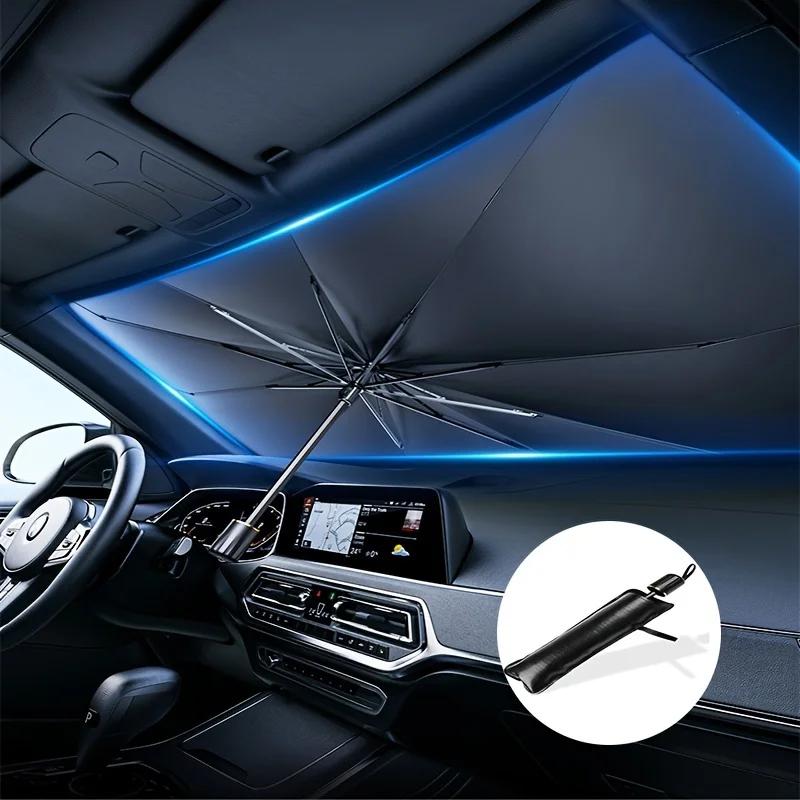 Car Sunshade Umbrella Windshield Folding Front Parasol Umbrella Type Sun Shade for Car Window Summer Sun Protection Accessories