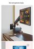 Industrial Universal Wall Mount Articulating Monitor Bracket with Extendable Arm and Adjustable Height for Vertical Screens