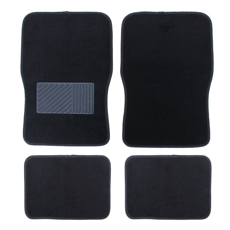 

Zhongheng Car Floor Mats, Carpet-Style Universal Floor Mats, Full Set of Car Floor Mats, Four-Piece Set, Universal Car Interior Floor Mats Black-Universal Model