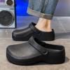 Men's EVA Chef Shoes Sandals Summer Large Black Kitchen Anti-Slip Work Shoes Waterproof Oil-Repellent Kitchen Shoes