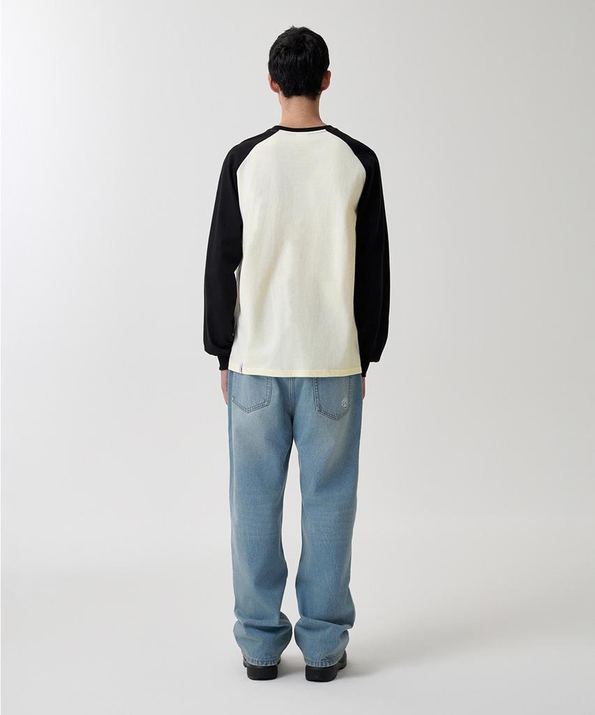 MAHAGRID International Raglan Ls Tee Cream(Mg2Dfmt561A)
