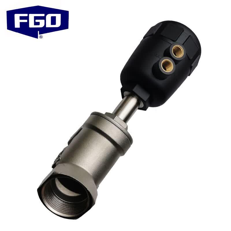 FGO 316L Stainless Steel Pneumatic Angle Seat Valve