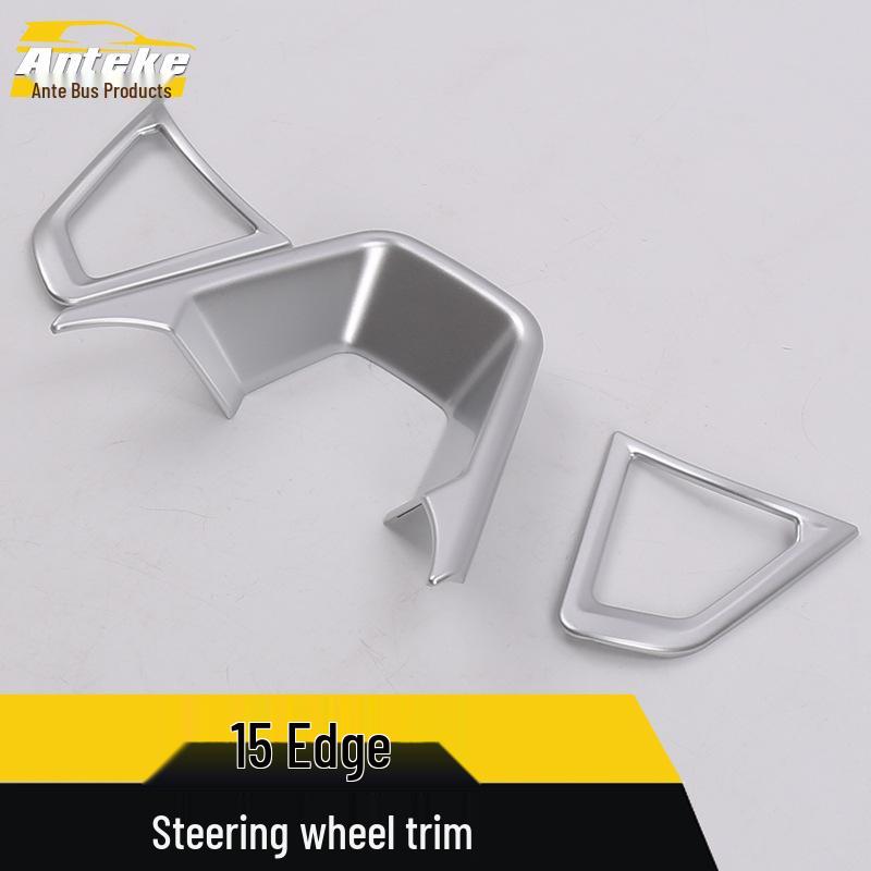 Fits 15 Edge Models: Electroplated Steering Wheel, Console, and Dashboard Decorative Stickers