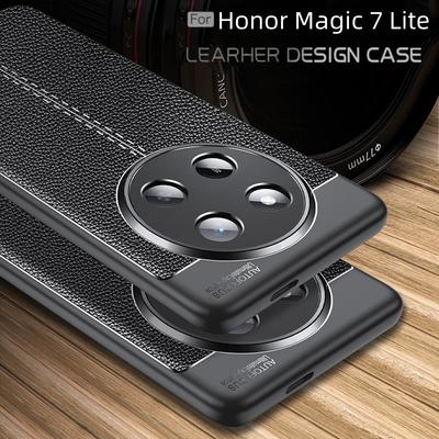 Für Honor Magic 7 Lite Hülle Cover Huawei Honor Magic 7 Lite Capas Neu Stoßfest Weich TPU Leder Für Fundas Honor Magic 7 Lite