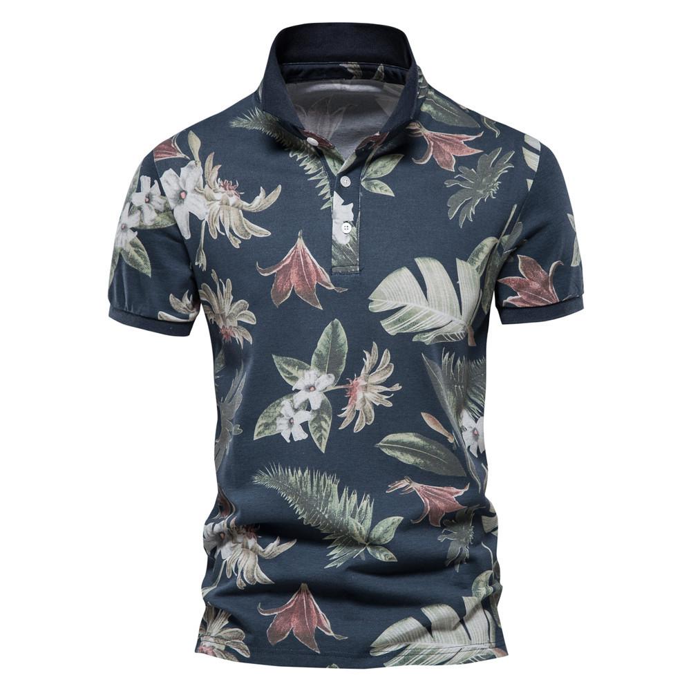 Summer New Supply Printed POLO Shirts In Stock Men's Short-sleeved Lapel T-shirts