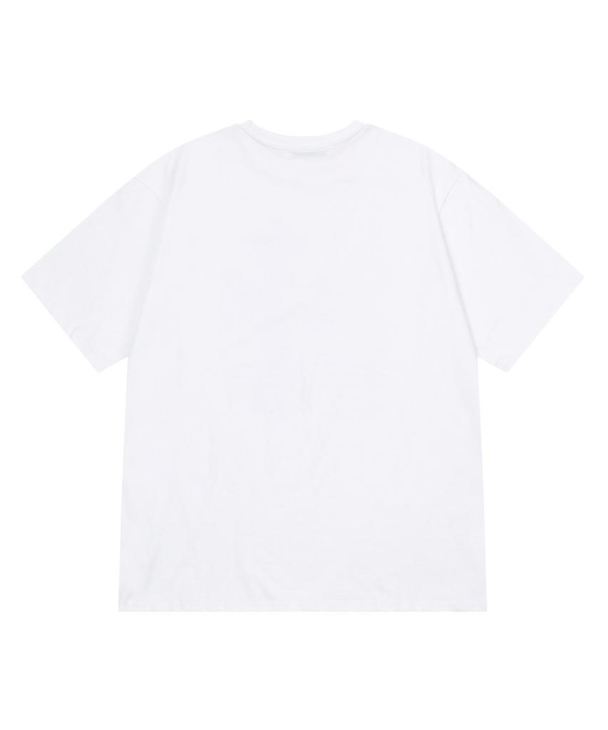 MUCENT Silke Cross Lettering Short Sleeve T-Shirt Unisex (2 Colors)