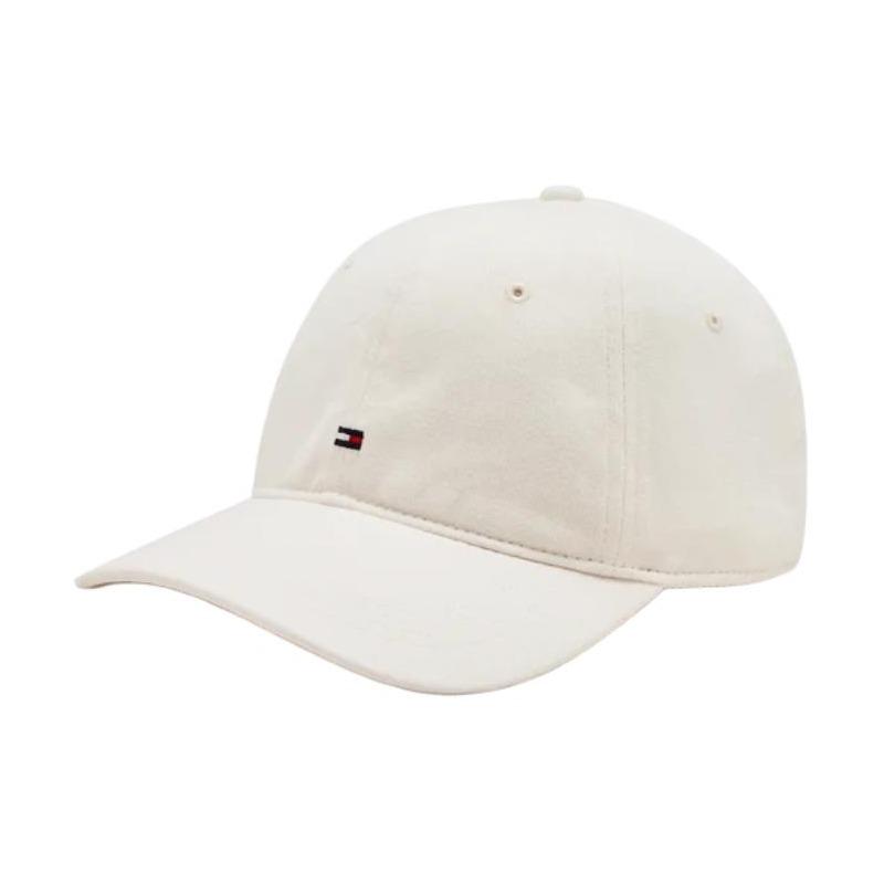 Tommy Hilfiger Solid color design cotton peaked cap men's white AM0AM12531 YBH